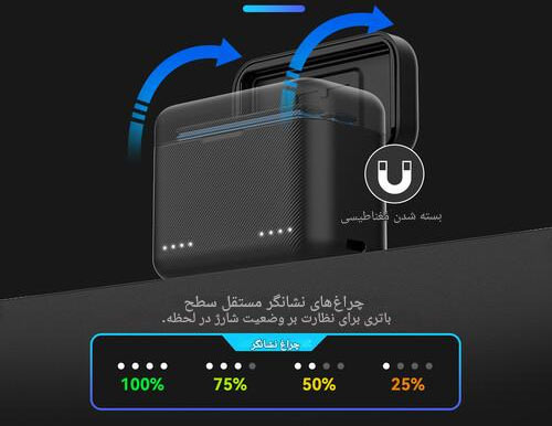 شارژر دو تایی تلسین اینستا360 X5/نماکم