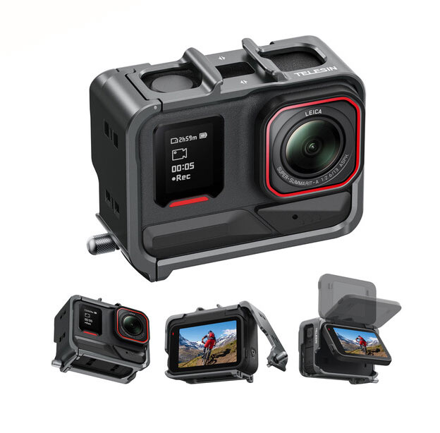 کیج و فریم فلزی تلسین برای Insta360 Ace ،Insta360 Ace Pro و Insta360 Ace Pro2/نماکم