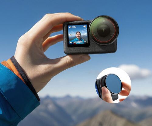 ست فیلتر ND8/ ND16/ ND32/ CPL تلسین برای دوربین DJI Osmo Action 6/نماکم