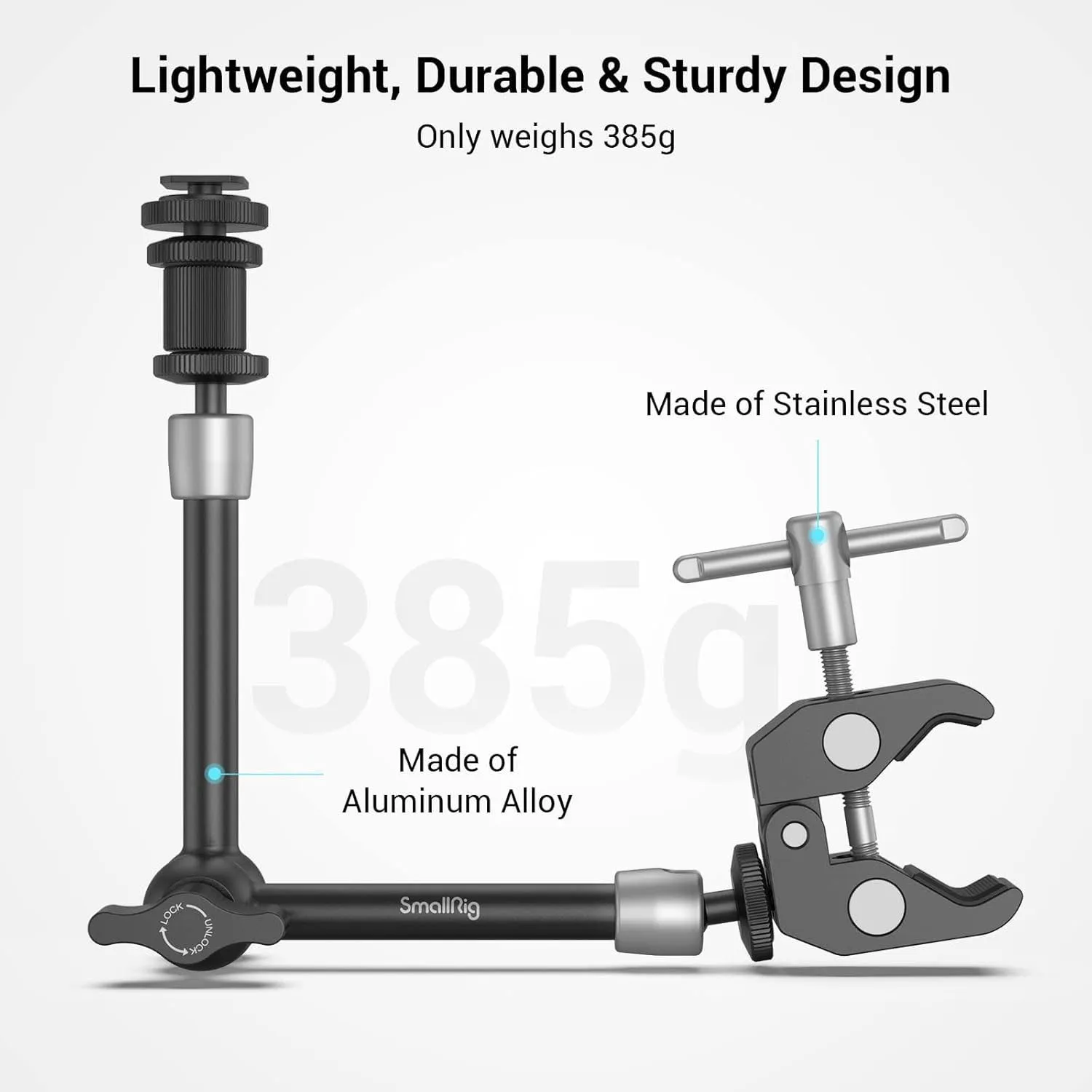 SmallRig Crab-Shaped Clamp with Ballhead Magic Arm 3726/نماکم