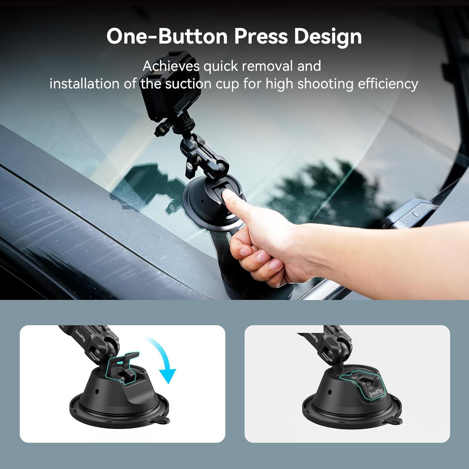 SmallRig SC-1K Portable Suction Cup Mount for Action Cameras/نماکم