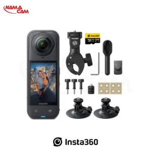 کیت موتورسواری دوربین اکشن اینستا 360 X5 مدل Motorcycle Bundle/نماکم