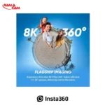 کیت موتورسواری دوربین اکشن اینستا 360 X5 مدل Motorcycle Bundle/نماکم