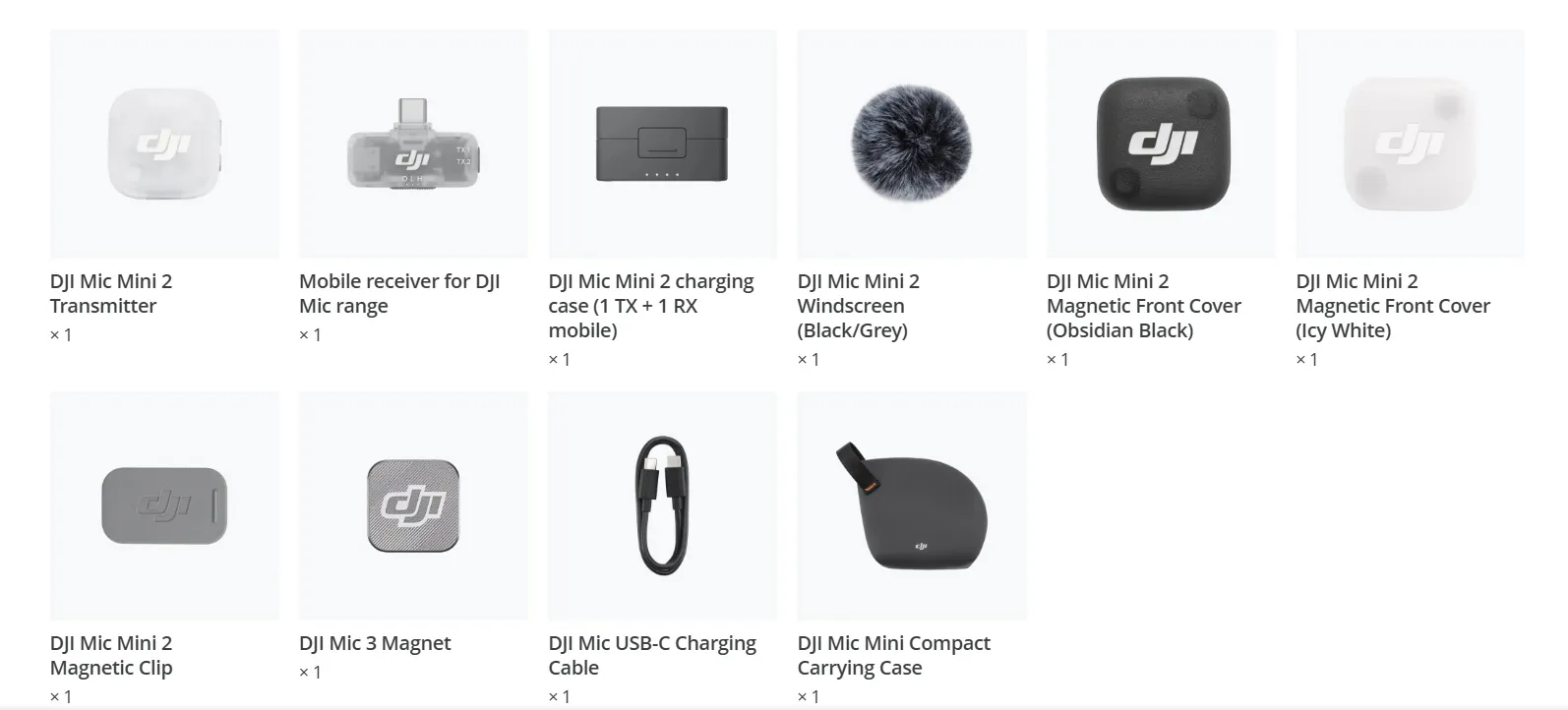 DJI Mic Mini 2 (1 TX + 1 RX mobile + Charging case)/نماکم