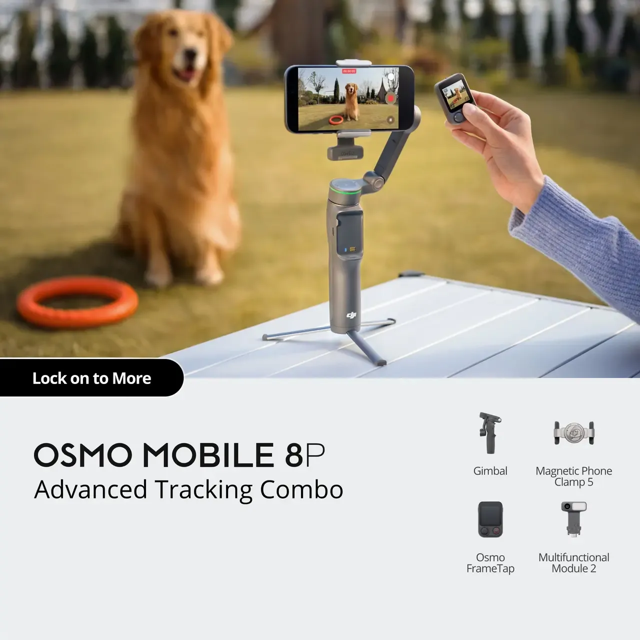 لرزشگیر اسمو موبایل DJI Osmo Mobile 8P Advanced Tracking Combo -8P/نماکم