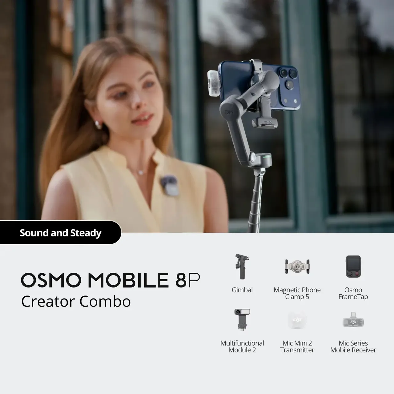 لرزشگیر اسمو موبایل DJI Osmo Mobile 8P Creator Combo -8P/نماکم